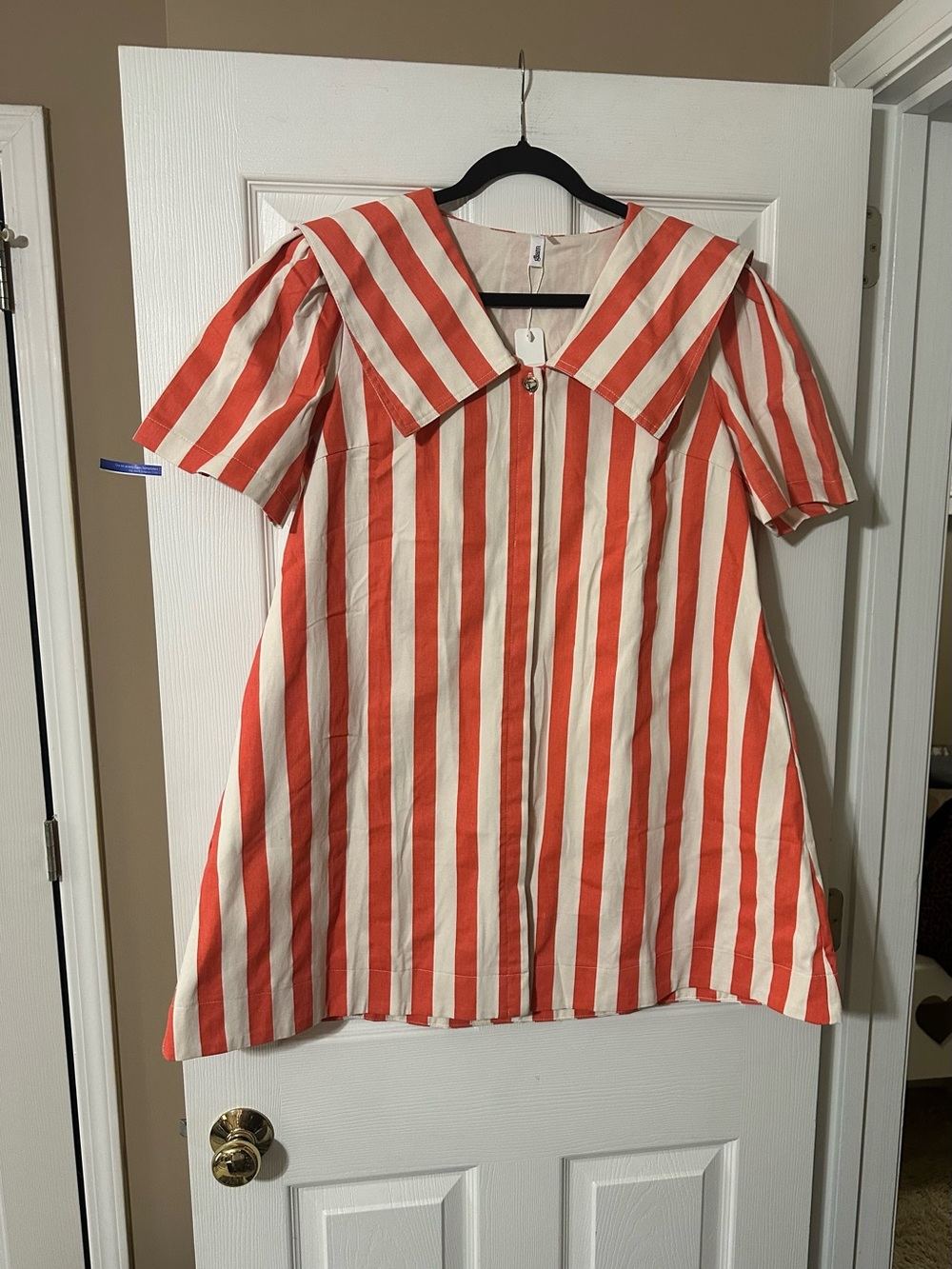 Striped Denim Mini